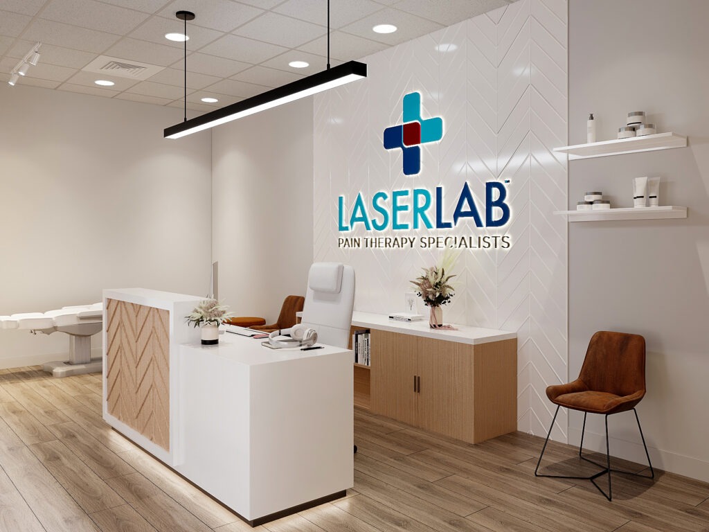 a photo of the front desk at the laser lab lake mary location